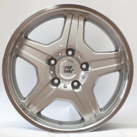 WSP Italy Mercedes (W760) Matera W9.5 R18 PCD5x130 ET50 DIA84.1 silver polished lip